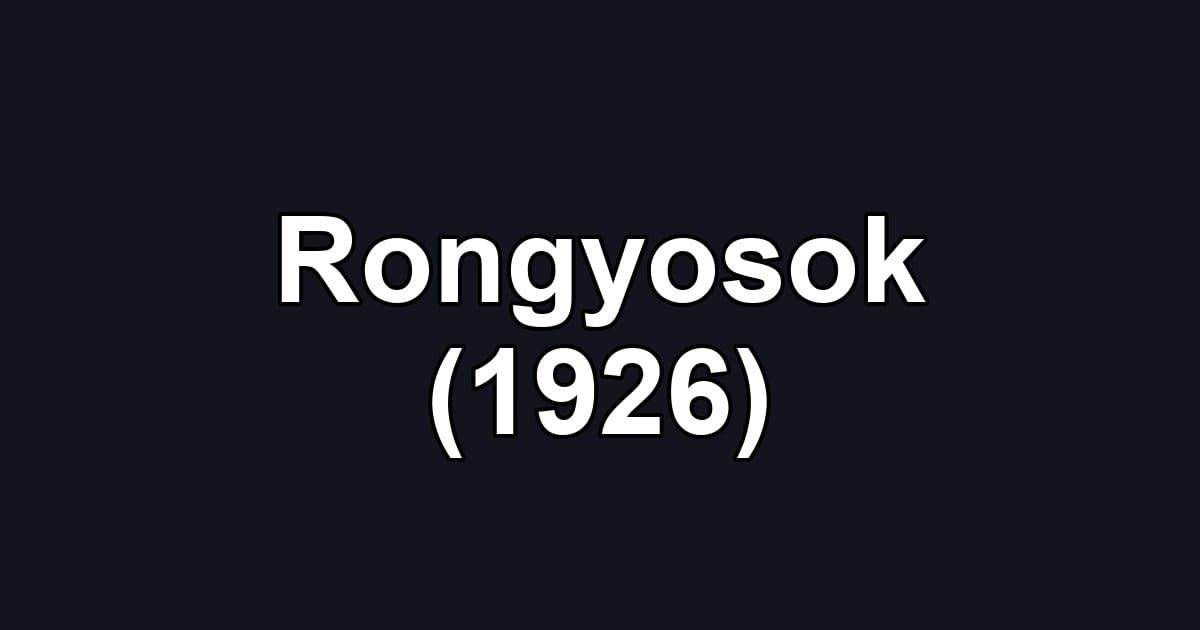 Rongyosok (1926)