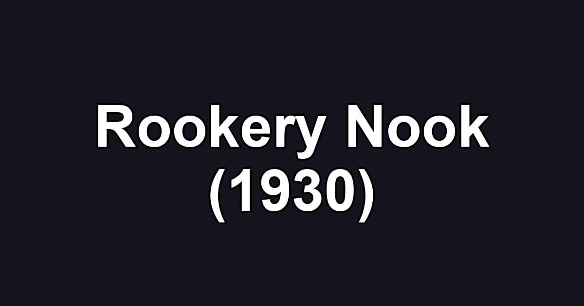 Rookery Nook (1930)