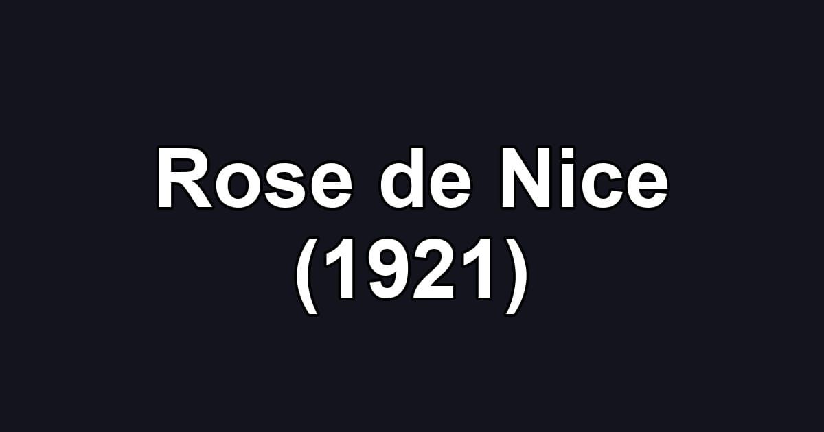 Rose de Nice (1921)