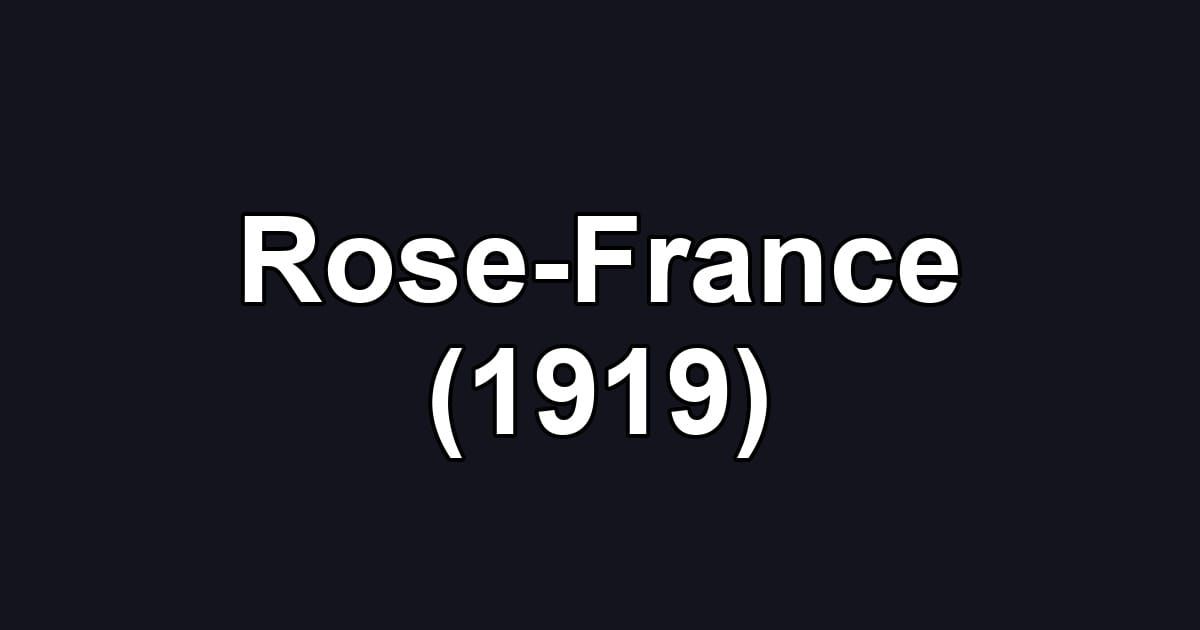 Rose-France (1919)