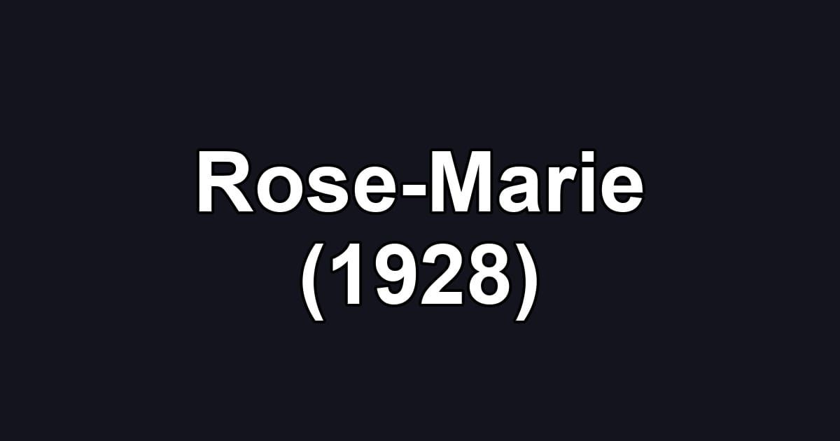 Rose-Marie (1928)