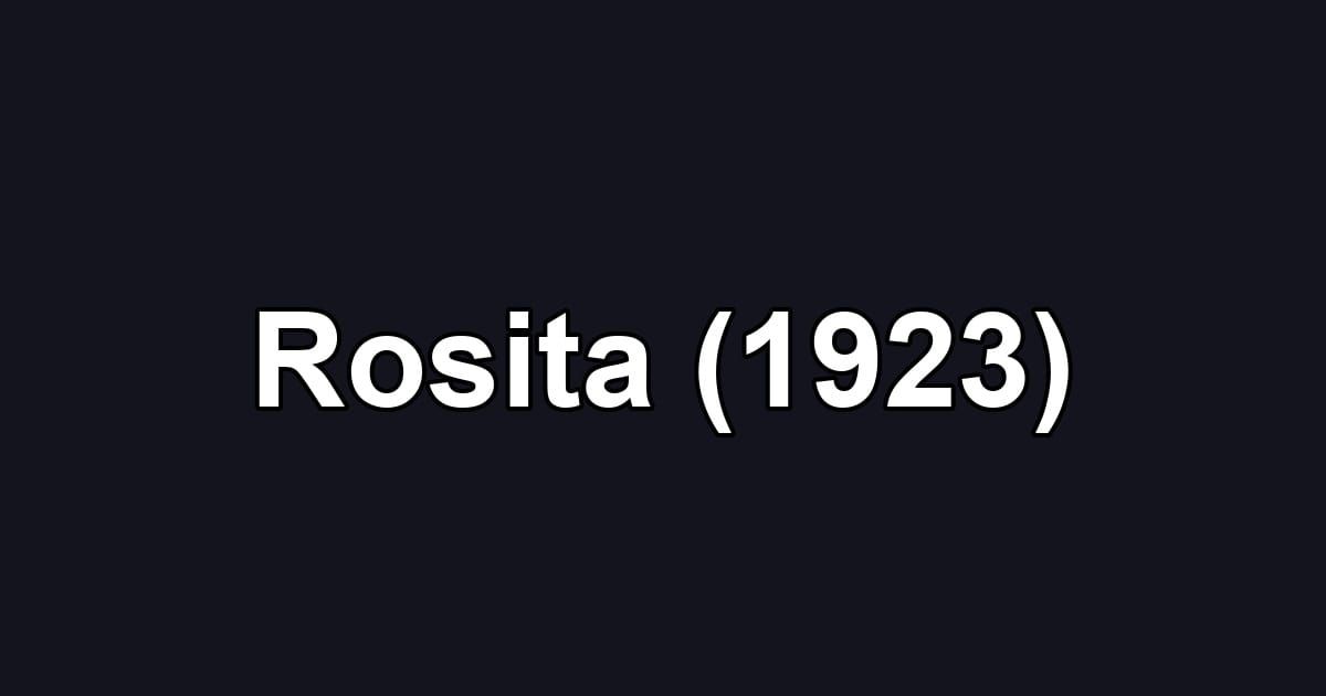 Rosita (1923)