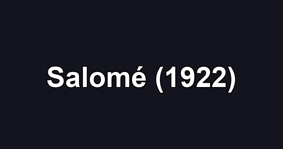 Salomé (1922)