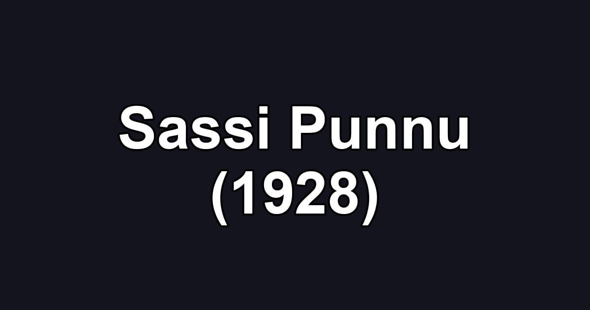 Sassi Punnu (1928)