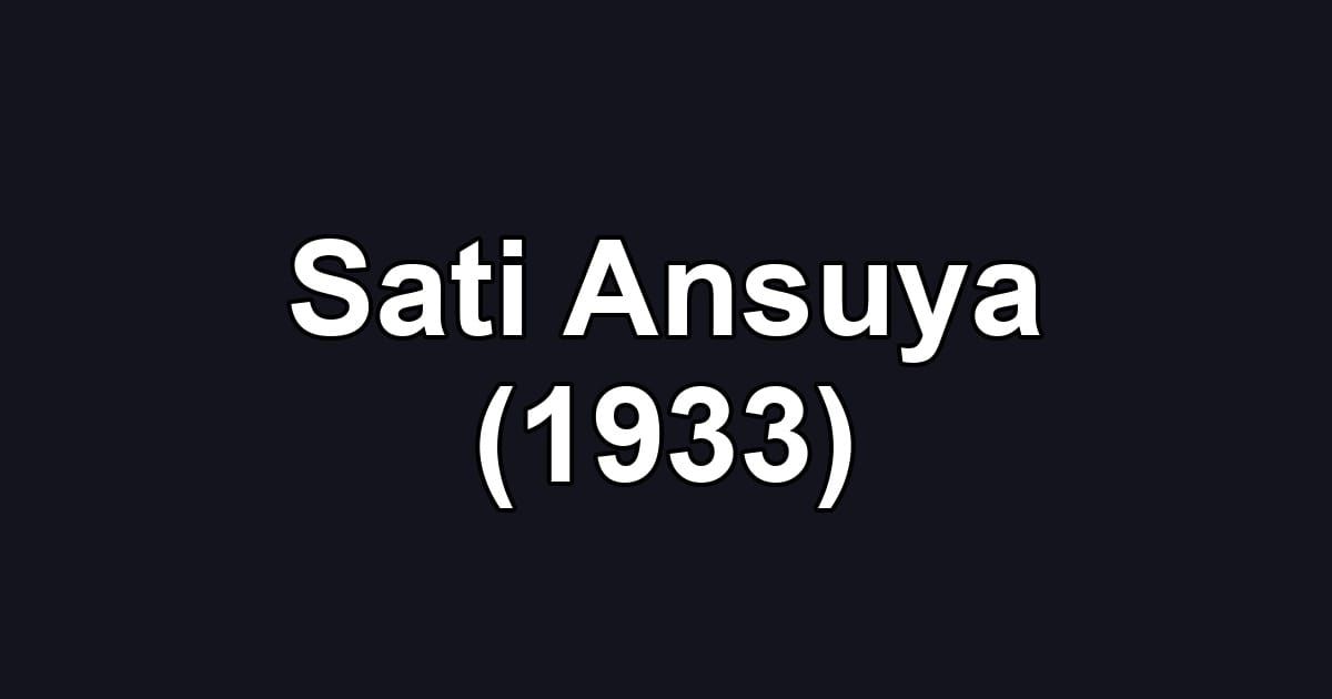 Sati Ansuya (1933)