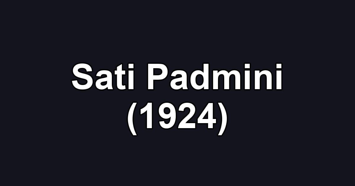 Sati Padmini (1924)