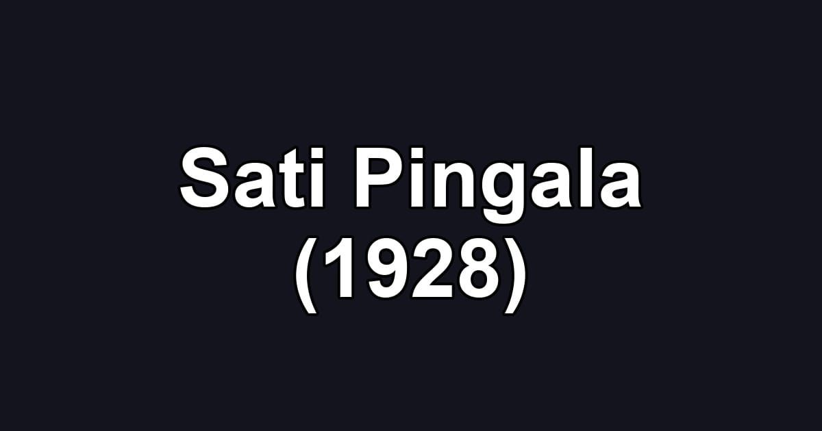 Sati Pingala (1928)