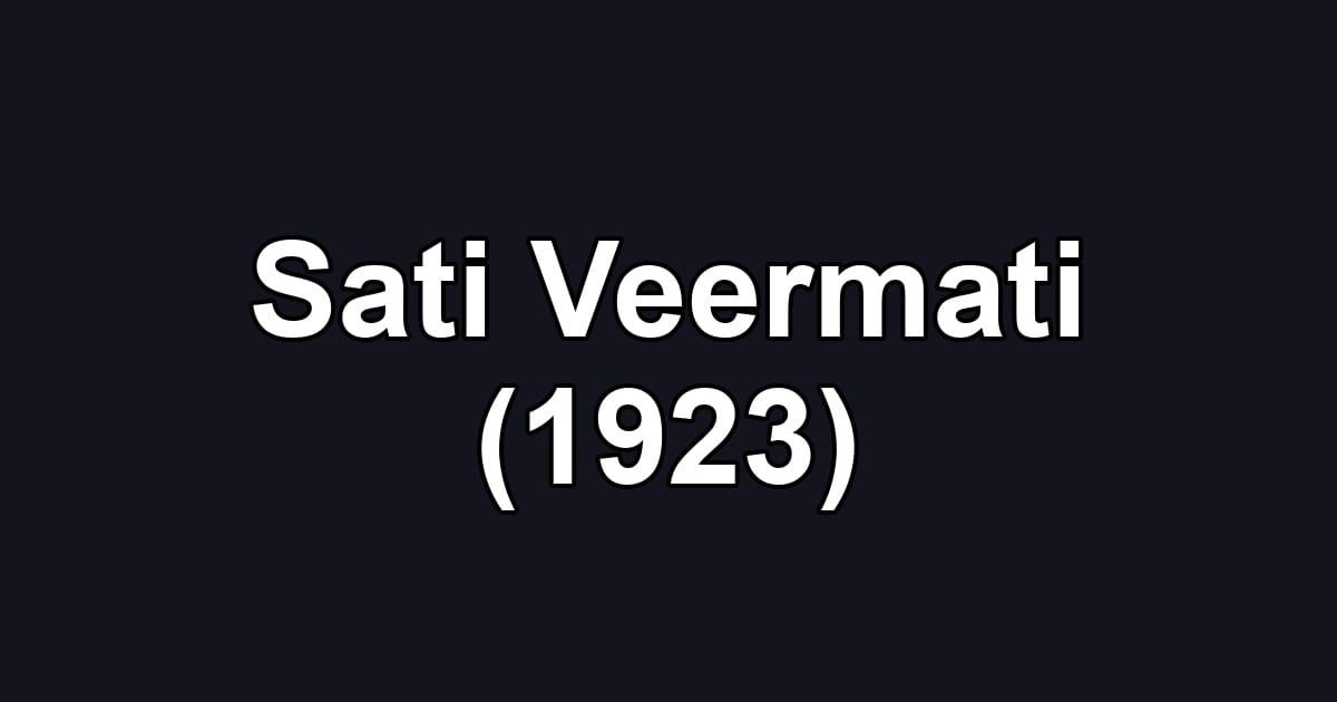 Sati Veermati (1923)