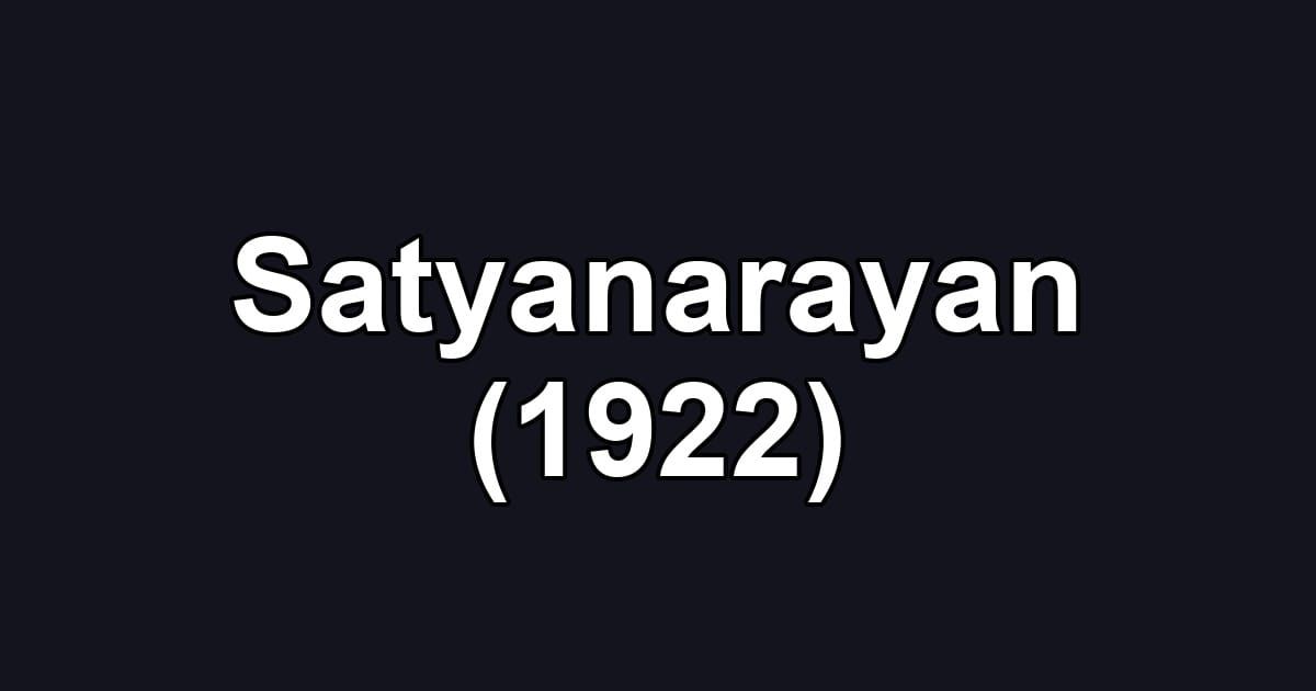 Satyanarayan (1922)