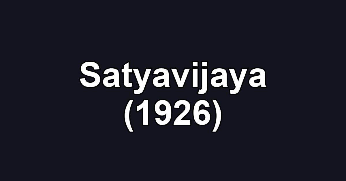 Satyavijaya (1926)