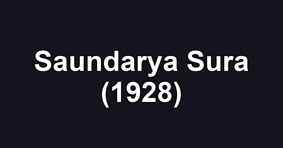 Saundarya Sura (1928)