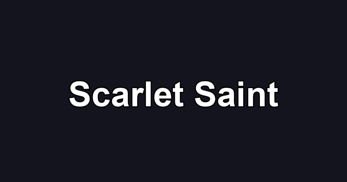 Scarlet Saint