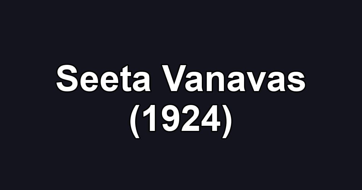 Seeta Vanavas (1924)
