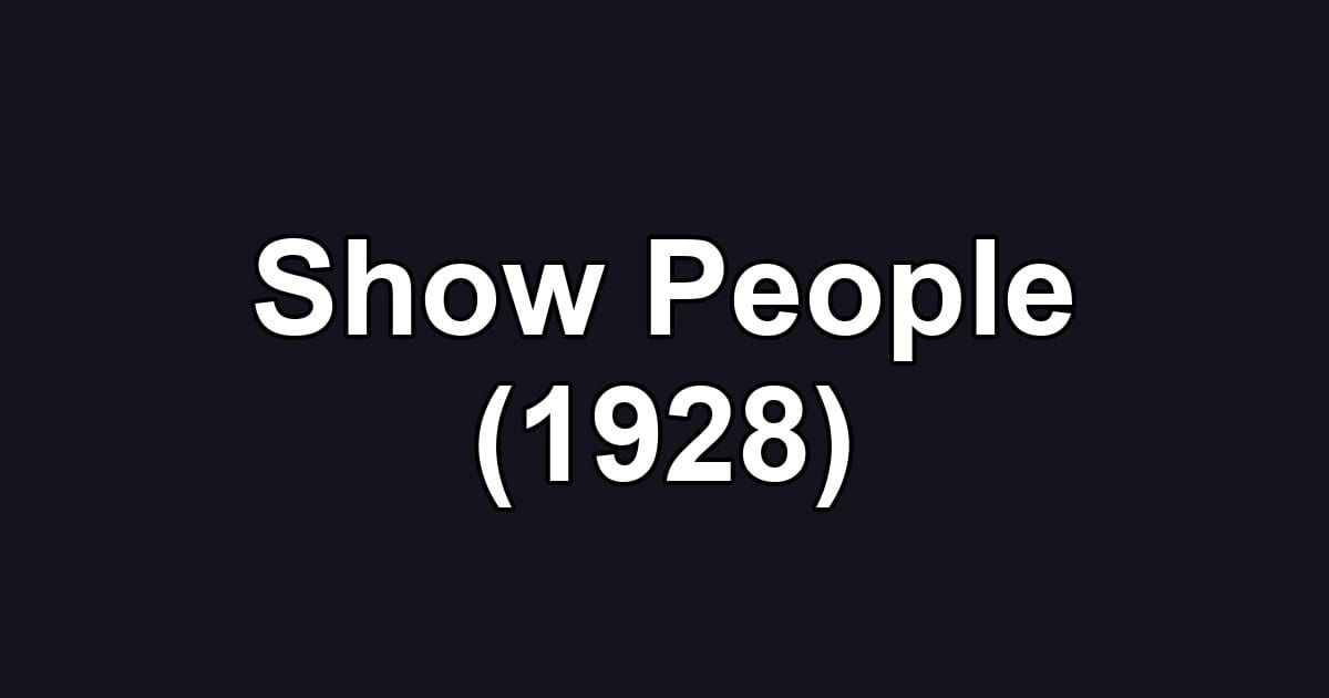 Show People (1928)