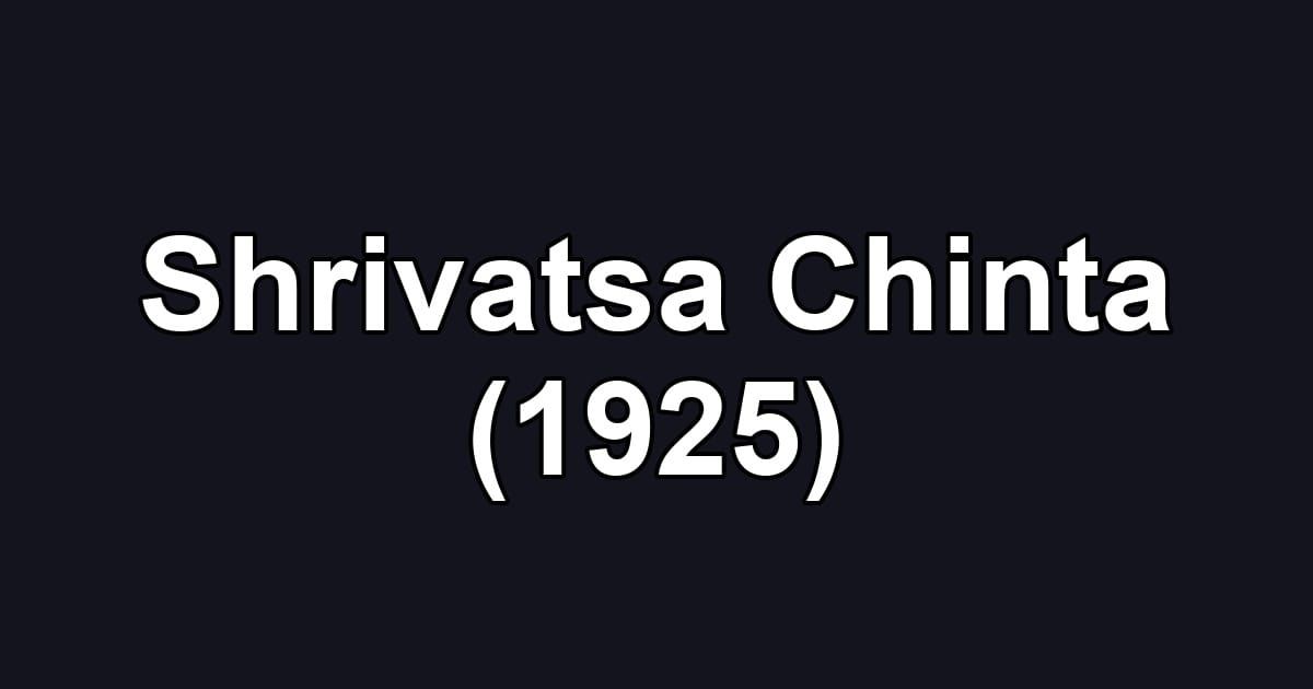 Shrivatsa Chinta (1925)