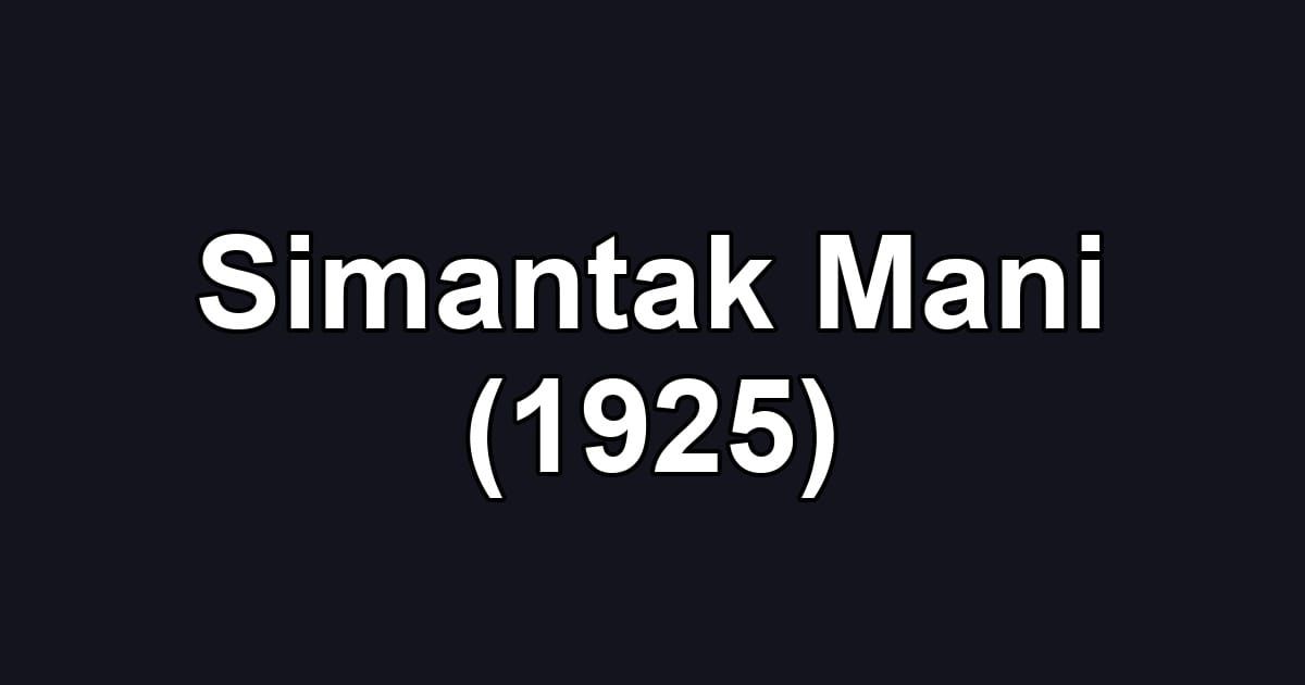 Simantak Mani (1925)
