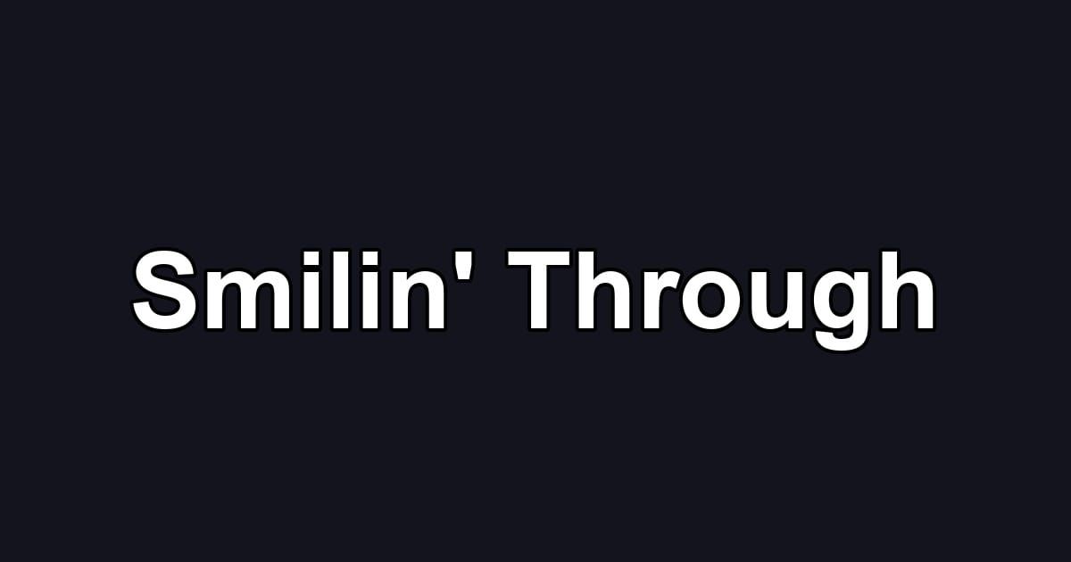 Smilin' Through