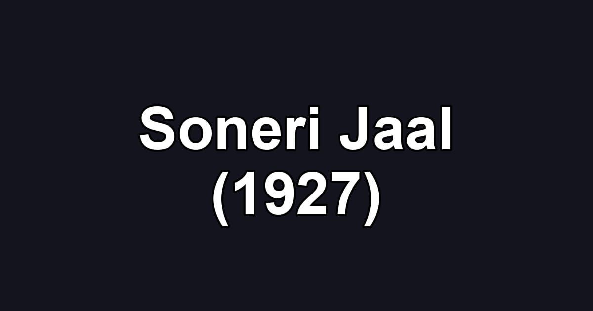 Soneri Jaal (1927)