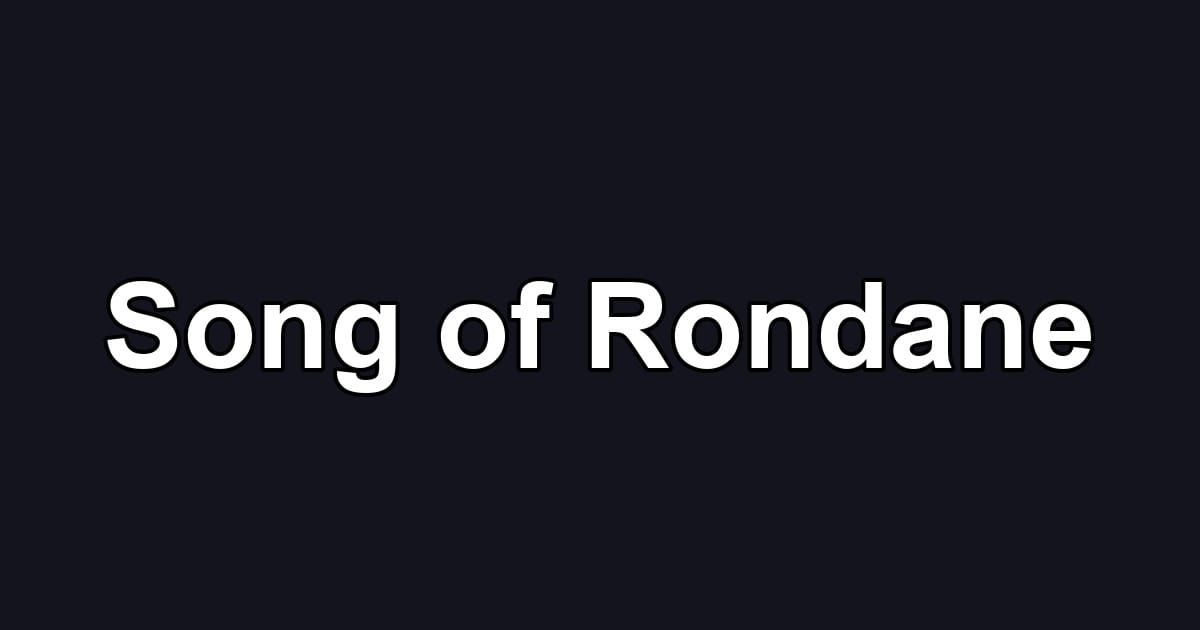 Song of Rondane