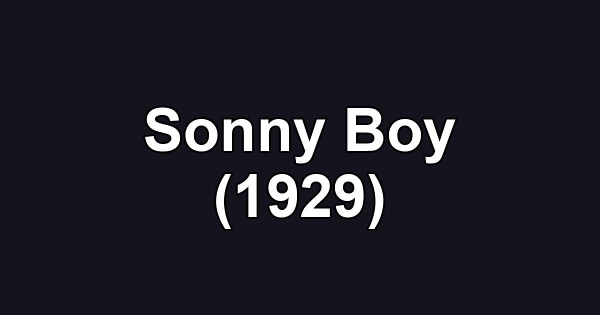 Sonny Boy (1929)