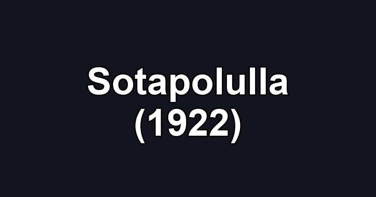 Sotapolulla (1922)