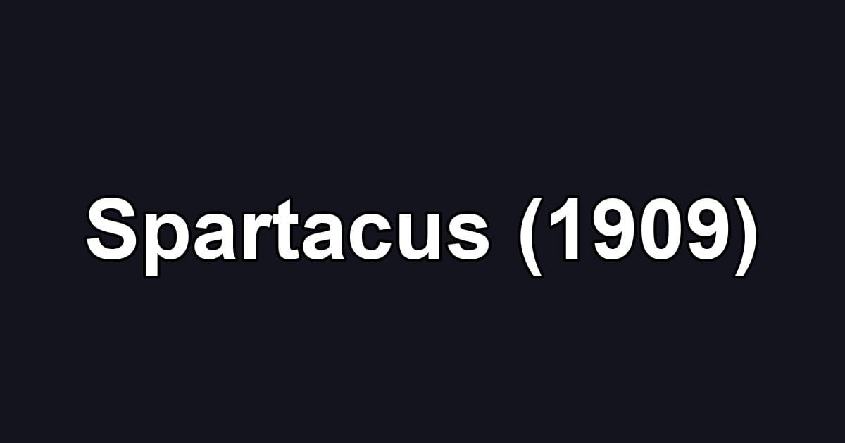 Spartacus (1909)