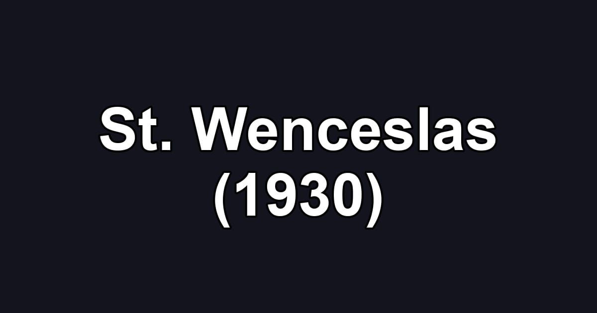 St. Wenceslas (1930)