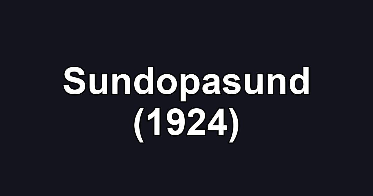 Sundopasund (1924)