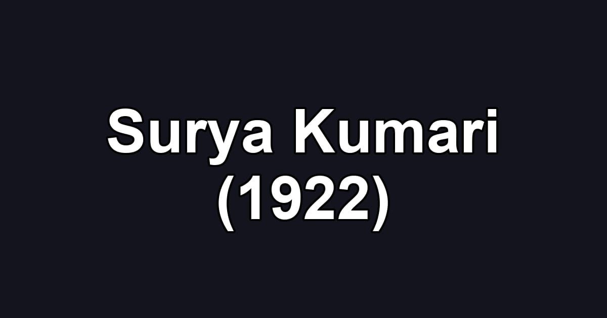 Surya Kumari (1922)