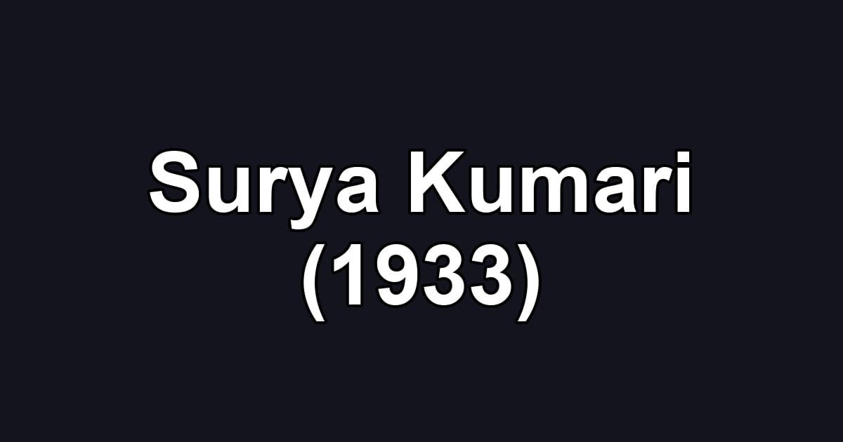 Surya Kumari (1933)