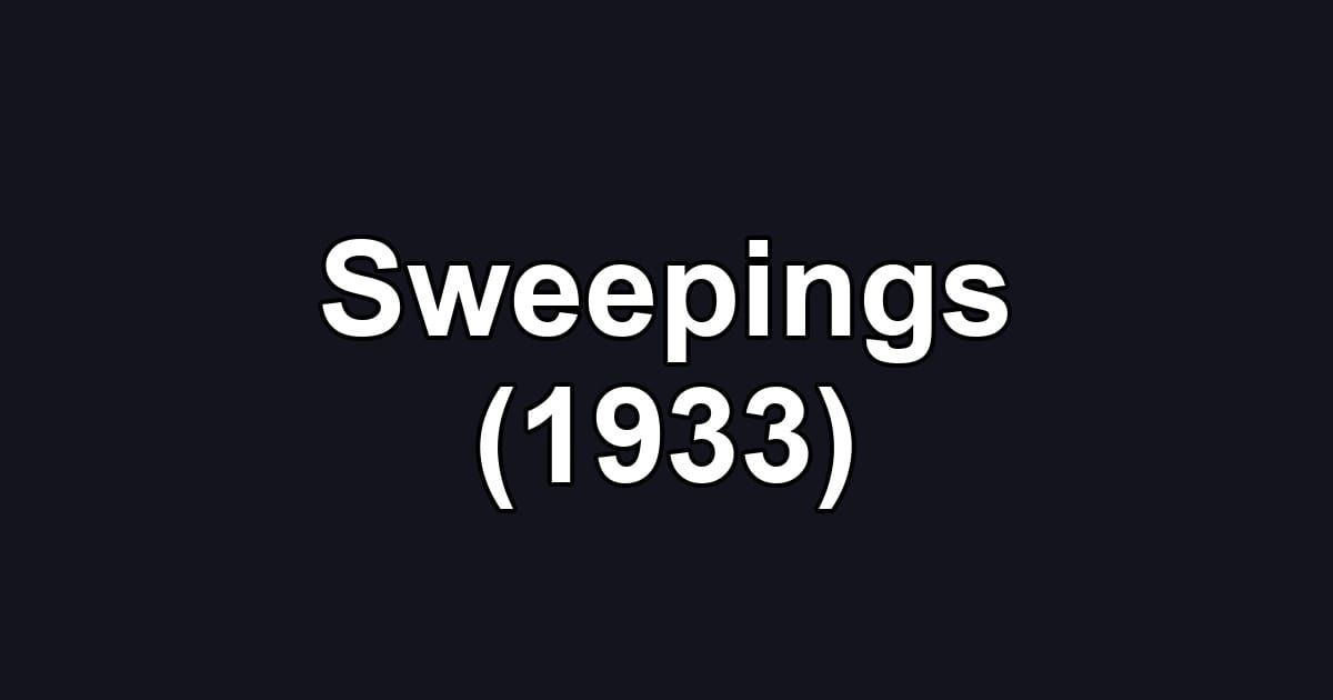 Sweepings (1933)