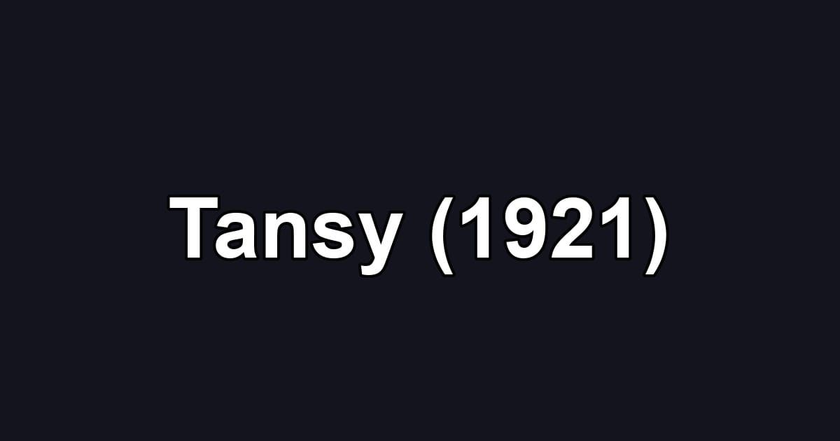 Tansy (1921)