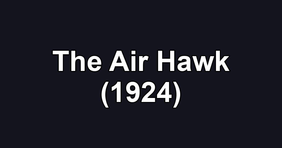 The Air Hawk (1924)