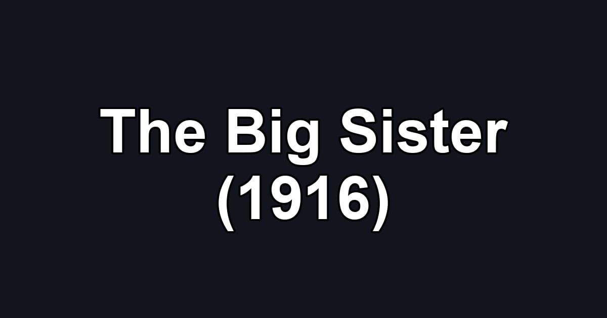 The Big Sister (1916)