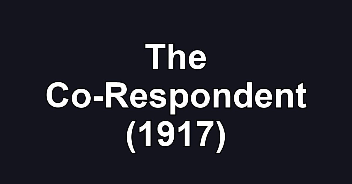 The Co-Respondent (1917)
