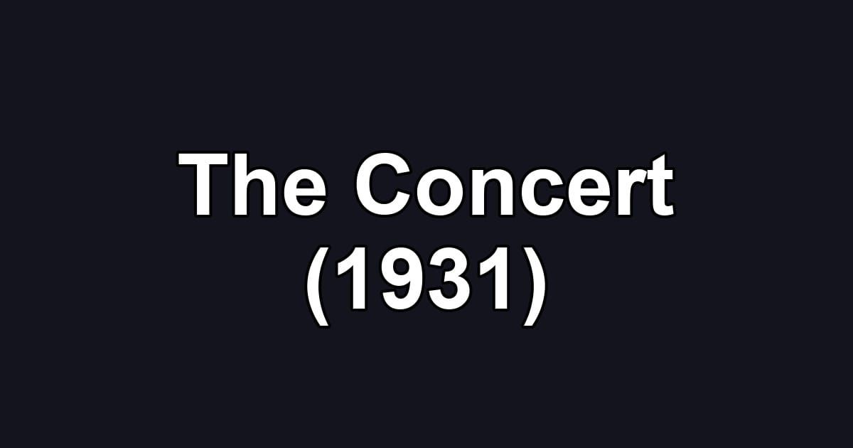 The Concert (1931)