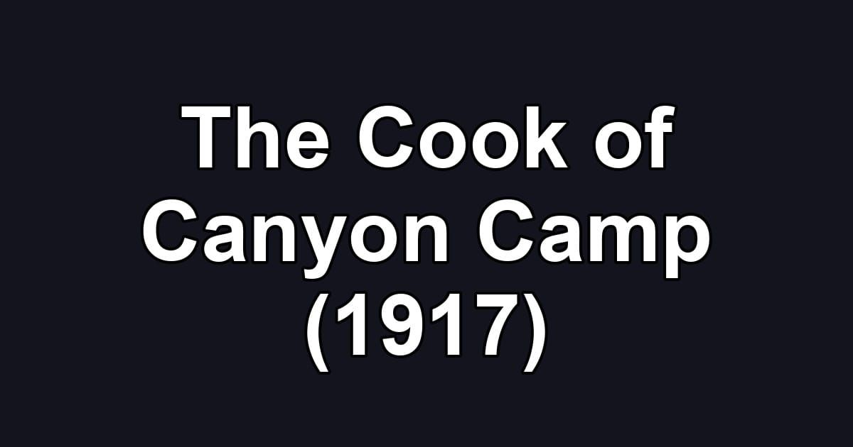 The Cook of Canyon Camp (1917)