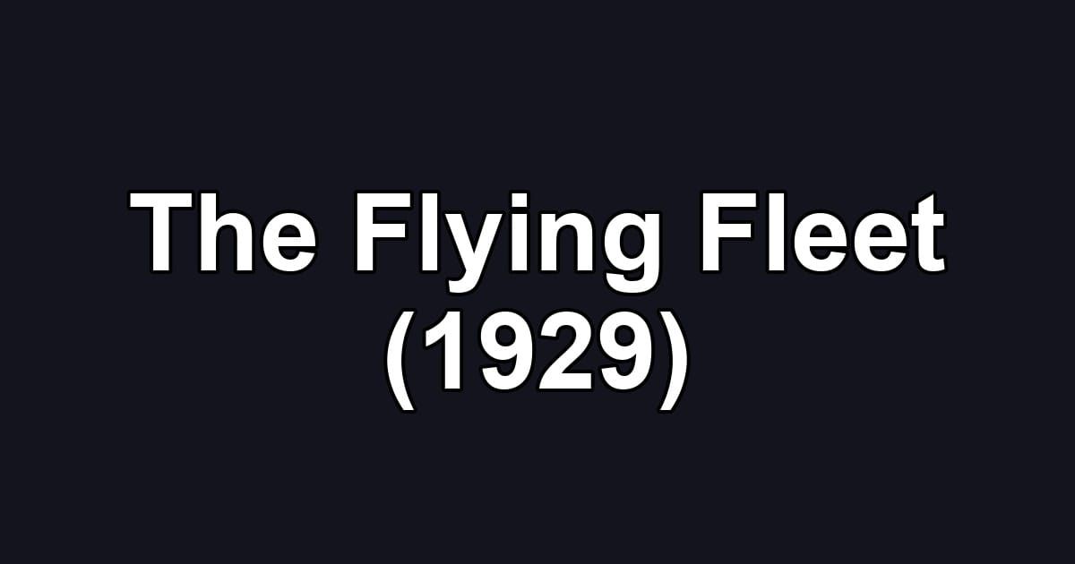 The Flying Fleet (1929)
