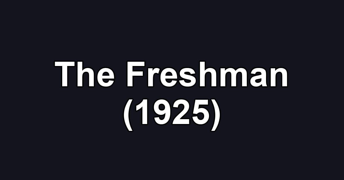 The Freshman (1925)