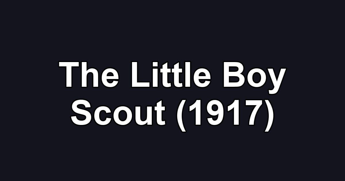 The Little Boy Scout (1917)