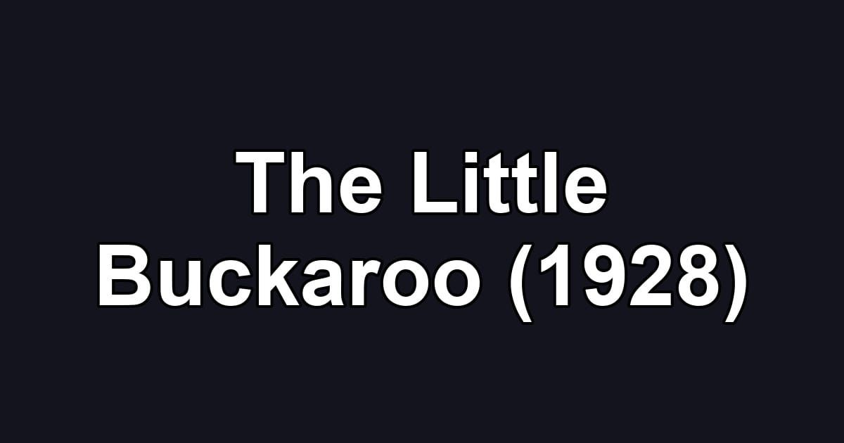 The Little Buckaroo (1928)