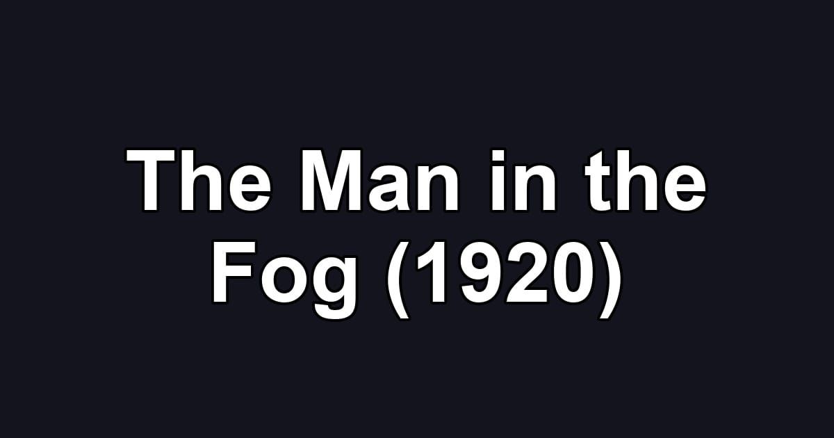 The Man in the Fog (1920)