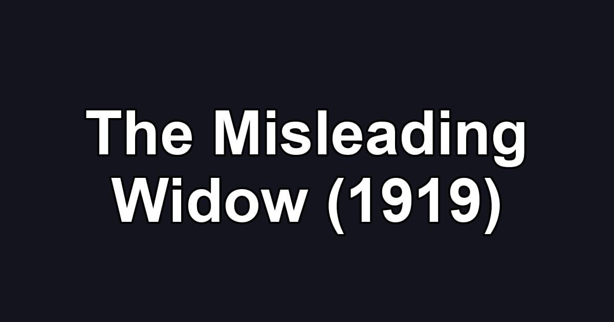 The Misleading Widow (1919)