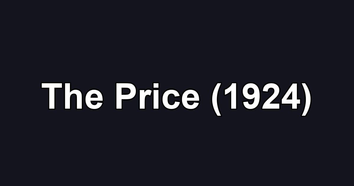 The Price (1924)