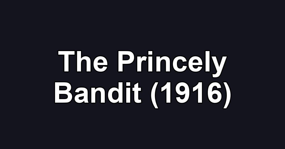The Princely Bandit (1916)