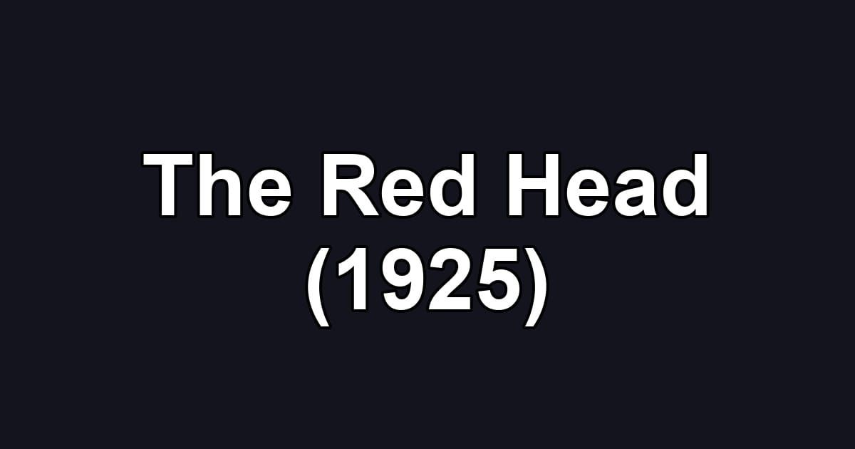 The Red Head (1925)