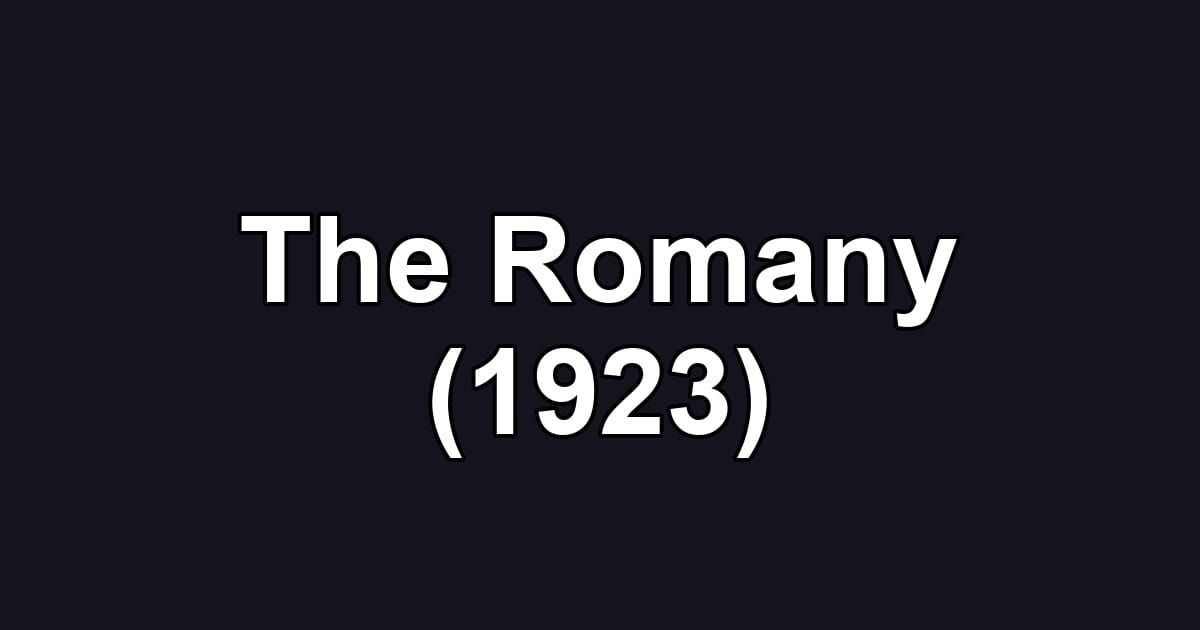 The Romany (1923)