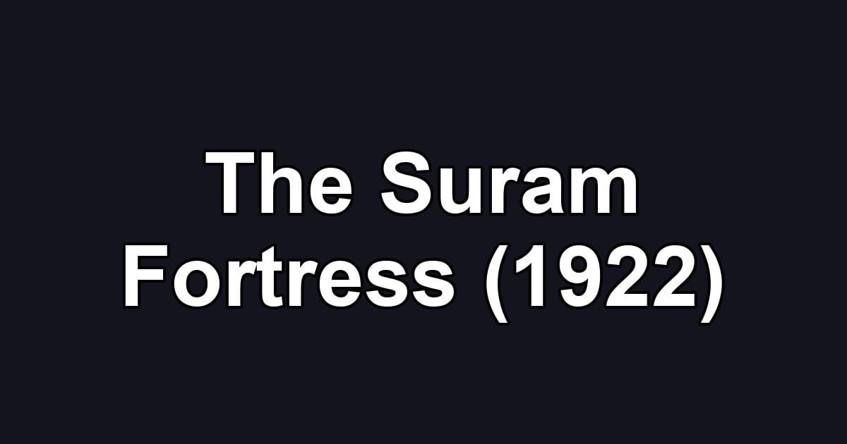 The Suram Fortress (1922)