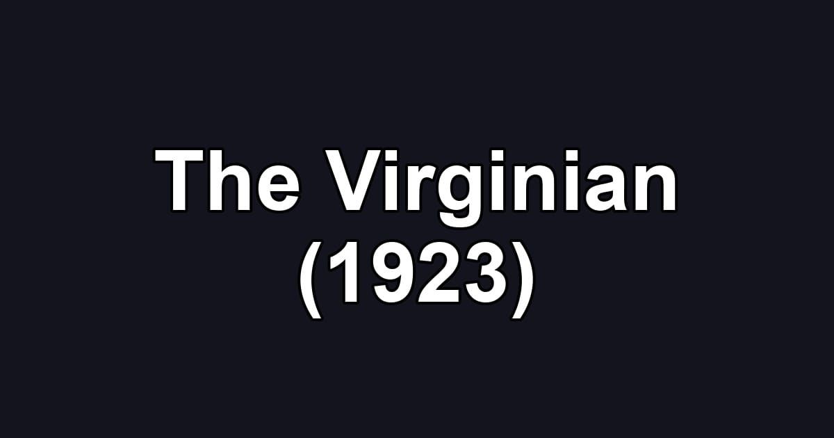 The Virginian (1923)