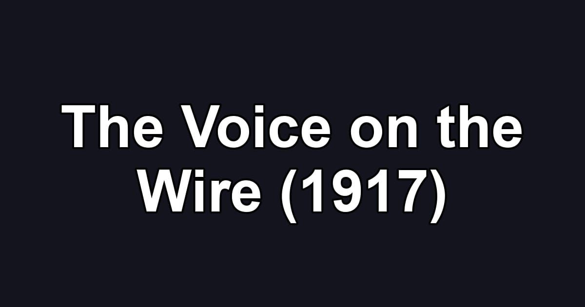 The Voice on the Wire (1917)